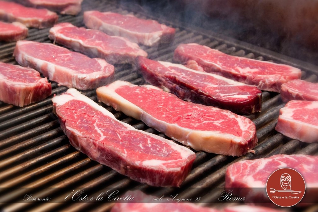 Cottura della Carne Ristorante l oste e la civetta griglieria roma