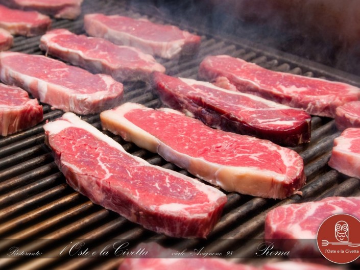 Cottura della Carne Ristorante l oste e la civetta griglieria roma