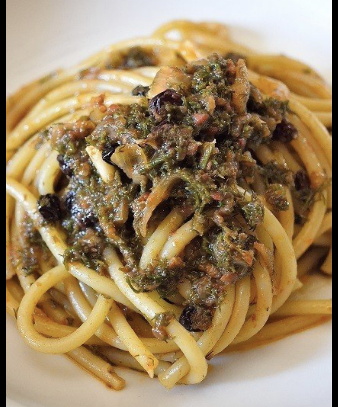 Bucatini con le sarde ristorante roma oste e la civetta
