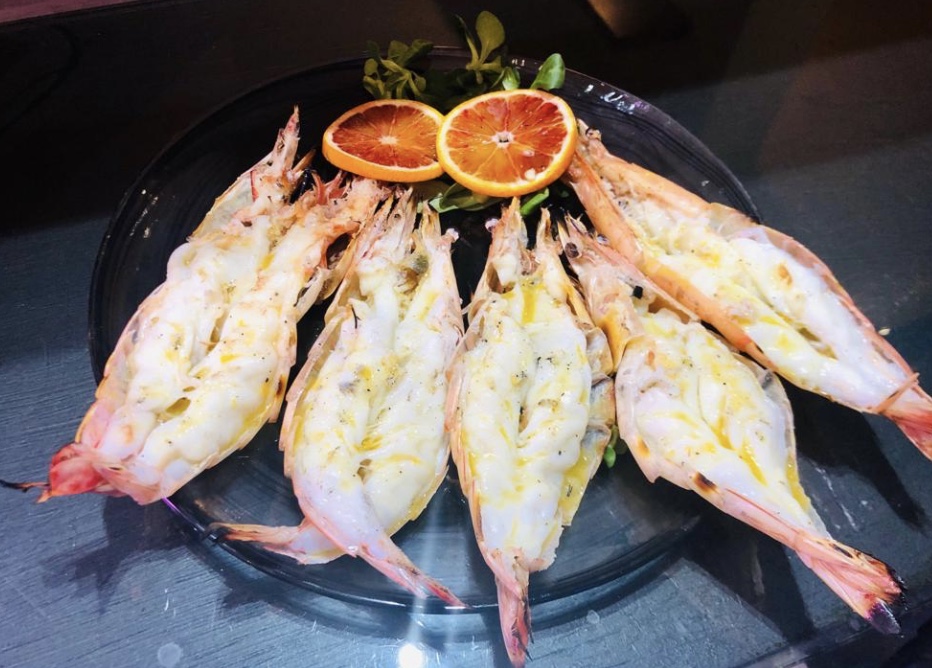 Mazzancolle tigrate crostacei ristorante roma oste e la civetta