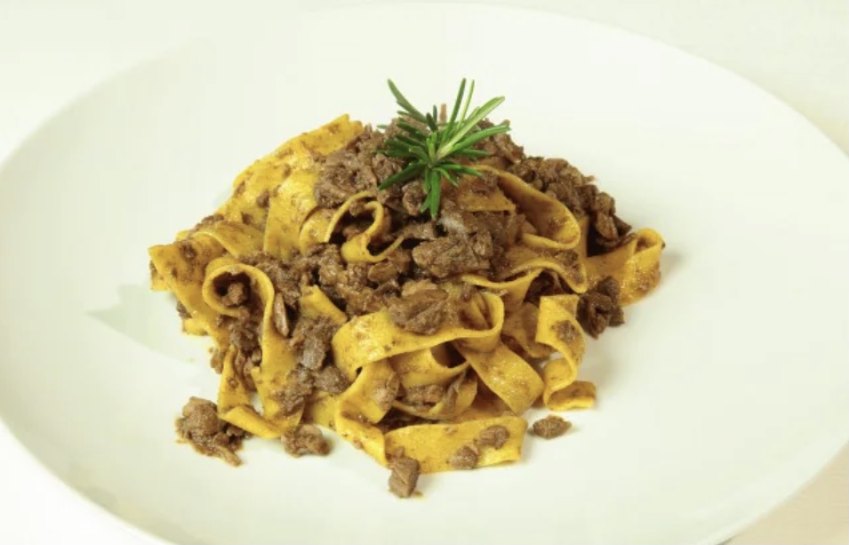 Tagliatelle al germano reale ristorante roma oste e la civetta